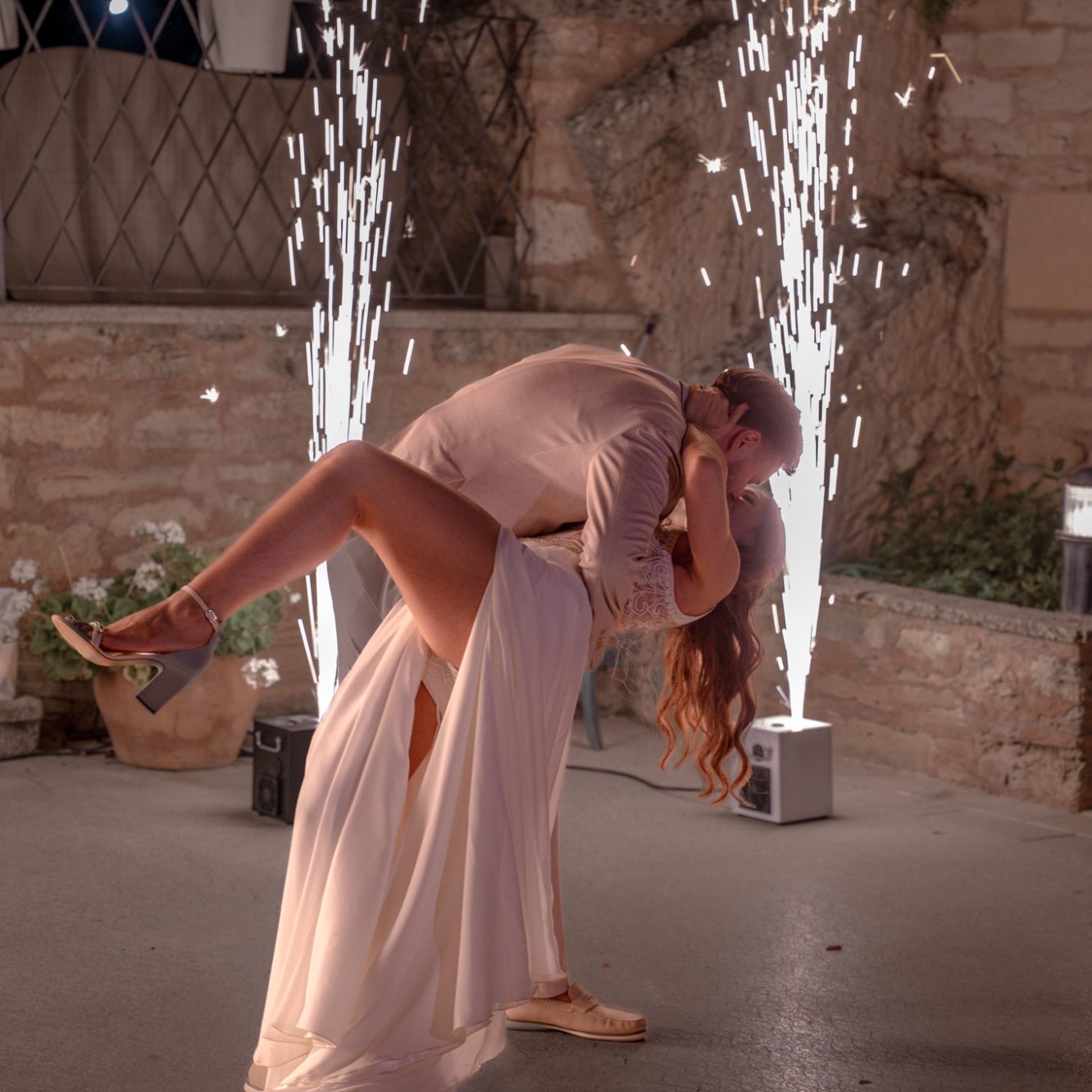 Hochzeitsfier auf der Finca Ses Voltes Mallorca, festgehalten von Hochzeitsfotografin 